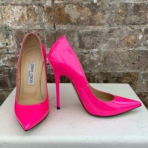 Hot Pink Patent Leather Jimmy Choo Pumps